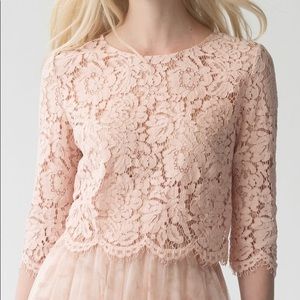 Jenny Yoo, Kenzie Topper, Cameo Pink, Size M, NWT, Bridesmaid Piece